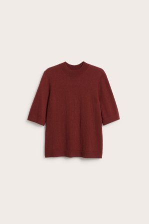 Kappahl | Sweter z dzianiny o drobnym splocie, z mieszanki wełny Czerwony XS | Czerwony