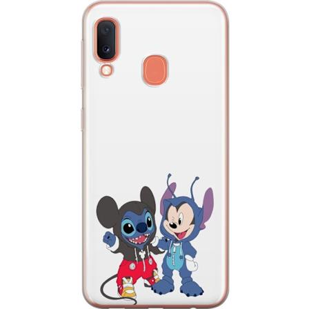 Samsung Galaxy A20e L pin kyv kuori Stitch Mikki Hiiri