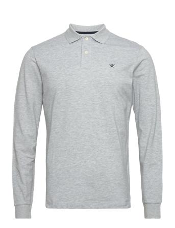 Slim Fit Logo Ls Grey Hackett London