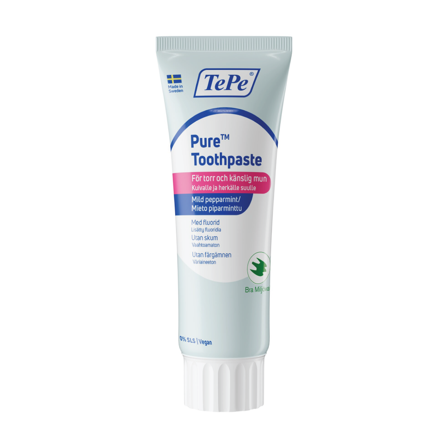 TePe TePe Pure Toothpaste, Mild peppermynte, 75 ml