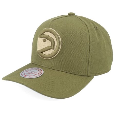 Mitchell & Ness - NBA Grön adjustable Keps - Atlanta Hawks Fashion Pro Hwc Olive A-Frame Adjustable @ Hatstore