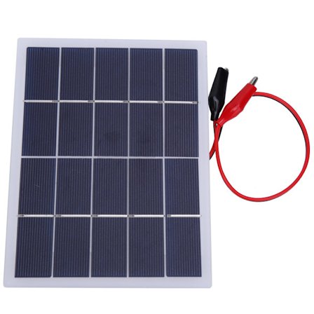 3W 5V DIY Polykrystallinsk Silicium Solpanel Lamineret Plade 170x130mm Batteriplade Hvid