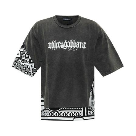 Dolce & Gabbana T-shirt with logo Grå, Herre T-shirts