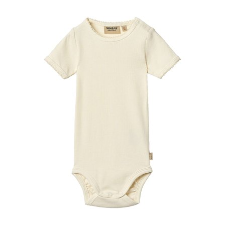 WHEAT Body Short Sleeve Elisa 2-pak Rose Powder Str 74/9m, Tøj & Bolig, Børnetøj, Sparkedragter & Bodyer