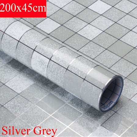 Öljynkestävä tapettitarratapetti SILVER GREY - varastossa