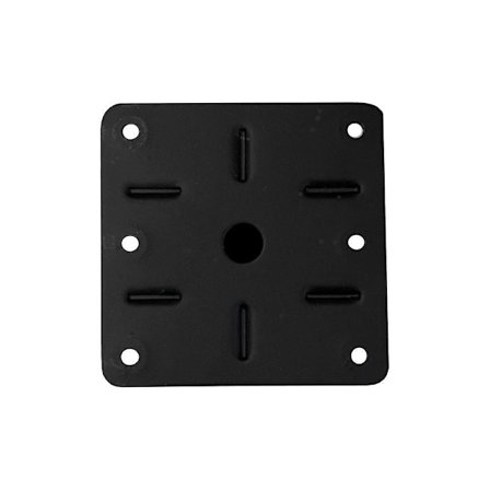 Stål Möbelben Svart Kvadrat 5 x 5 cm och Höjd 15 cm (1 styck)