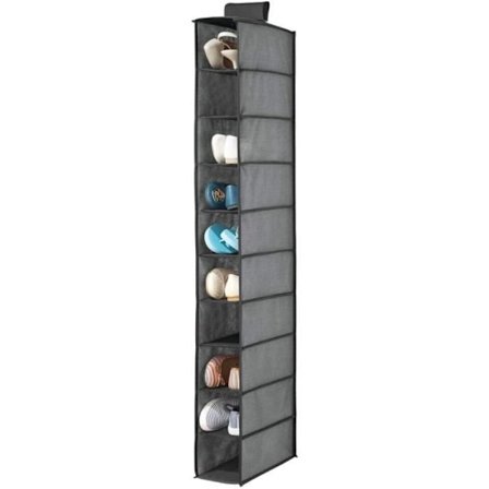 mDesign Skohylle, hengende skooppbevaringsenhet med 10 skuffer, 137g