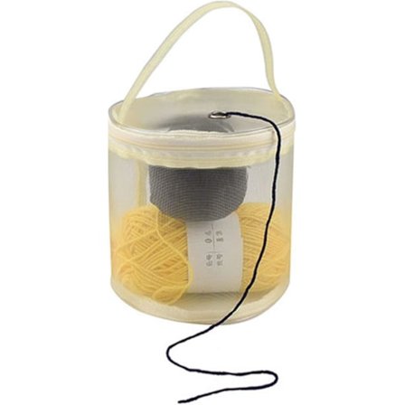 Ullholder for strikkingsoppbevaring, Tote Bag for heklegarn og nåler, reisekurver