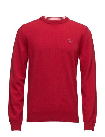Superfine Lambswool Crew T-Langærmet Skjorte Rød GANT