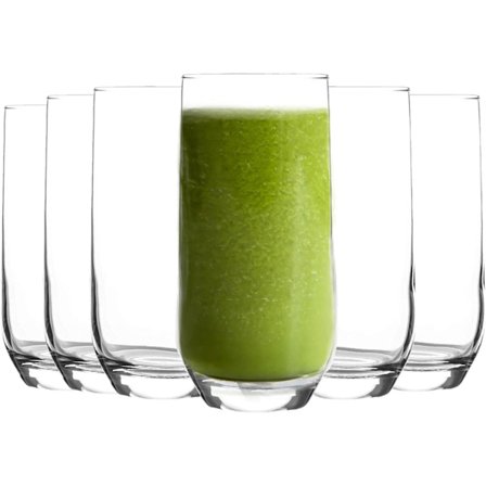 Highball Tumbler Drikkeglass Sæt. Pakke med 6 Vand Juice Serviceglas, 315ml