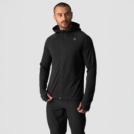 ICANIWILL Mirage Hooded Zip Up Midlayer Svart