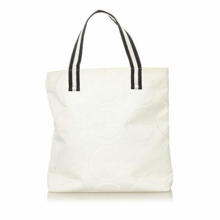 Gucci Vintage, Pre-owned Tote Bag Wit, Dames, Maat:ONE Size,nylon