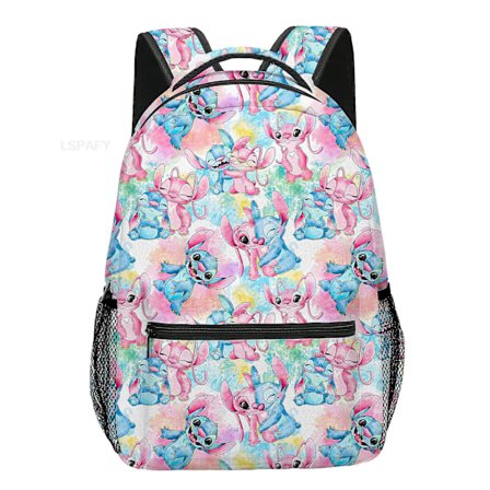 Lilo och Stitch Ryggsäck Nylon Kvinnor Flickor Stitch Resväska Kapacitet Skolväska För Tonårsflickor Cartoon Bookbag Lovley Mochilas