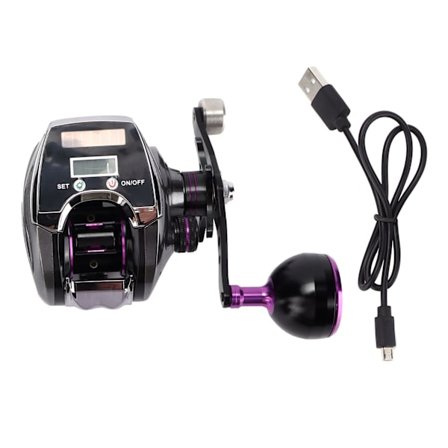 Vandtæt Digital Display Baitcasting Hjul 8.0:1 Hastighedsforhold 18+1 Leje Højre Hånds Fiskeshjul Tæller