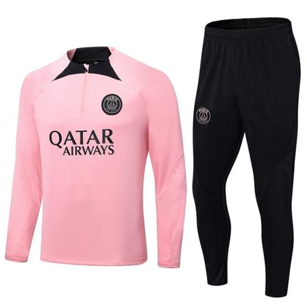 Paris, Atletico Madrid, Inter Milan, Liverpool, Marseille Brasilien Långärmad Tröja, Vuxen och Barns Träningsdräkt, Fotbollströja Set Rosa Sexton