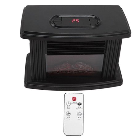 Elektrisk Pejsevarmer Lille Mini Stille Stilfuld Desktop Elektrisk Rumvarmer til Soveværelser Kontorer EU Stik 220V