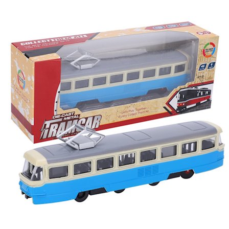 90 Pull Back Leksaksbil Legering Simuleringsmodell med Ljud Ljusblå för Barn