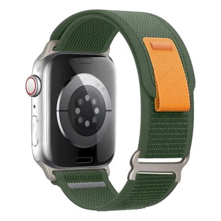 Loop Armband Rem för Apple Watch Ultra 2 band 49mm 44mm 45mm 40mm 41mm 42mm 44 mm armband correa iwatch series 9 8 7 3 2 se OArmyGr 42mm 44mm 45mm 