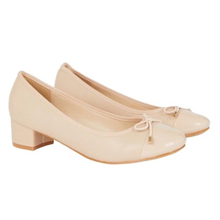 Good For The Sole Dam/Damer Talia Block Heel Ballerina Flat