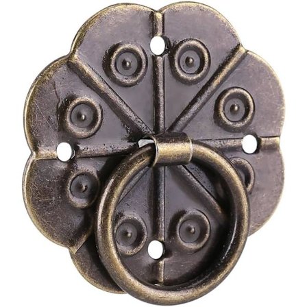 20 stk. metallkommode med bronse vintage-stil håndtak (3*3 cm),