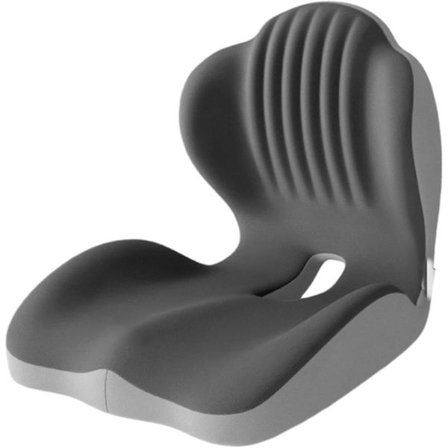 Ergonomisk sittepute i memory foam – L-formet sittepute med korsryggstøtte for kontor, bil og rullestol_TF_TF