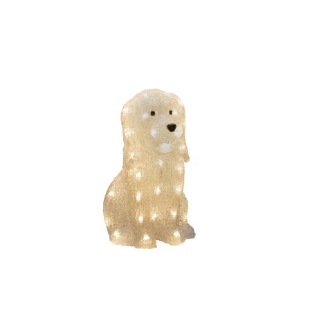 Konstsmide 6299-103 Dekorasjonsbelysning hund, akryl, 31 cm, 40 LED, Belysning