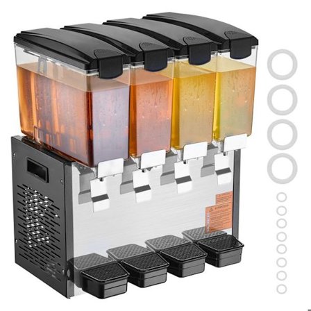 Dryckesautomat - DUOKU - 4 tankar om 10 L - Kylning 45°F till 54°F - För restauranger och barer