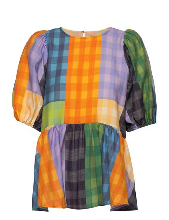Liw, 1438 Casual Tencel Blouses Short-sleeved Multi/mønstret STINE GOYA