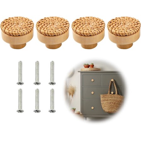 Skapknotter, bohemske vintage rotting skapknotter med 6 skruer