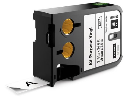 Dymo Tape XTL 19mm svart på vit 7m 1868752 - Lyreco - Kontorsmaskiner - Märkmaskiner och tape - Tape - Dymo XTL