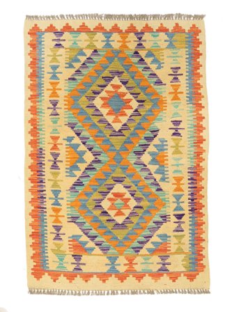 Piccolo Kilim Afghan Old Style Tappeto 75X110 Lana