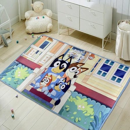 Bluey Sininen Koira Koti Sijainti Matto Makuuhuone Kylpyhuone Eteinen Lattiamatto