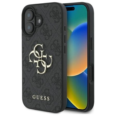 Guess 4G Big Logo iPhone 16 Plus kotelo - musta