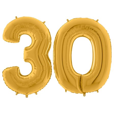 Numeroilmapallo 30 Kulta