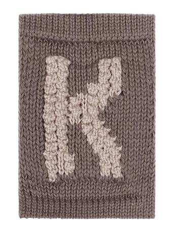 Knitted Letter K, Nature Home Kids Decor Decoration Accessories/details Beige Smallstuff*Betinget Tilbud