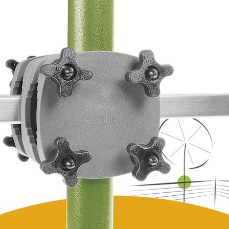 4smile Balkon parasolfod til balustrade - til rektangulære parasoller op til 210x150cm, runde op til 270cm - kompakt parasolfod til altaner