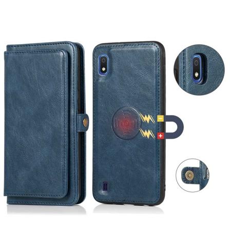 Elegant Smidigt Plånboksfodral - Samsung Galaxy A10 Mörkblå