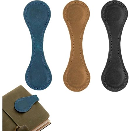 Läder Magnetisk Bokmärke, Personligt Vintage Bokmärke, Portabel Magnetisk Bokmärke Sidoklämma, Sidoklämma Bokmärke, Gåva till Bokälskare Fr