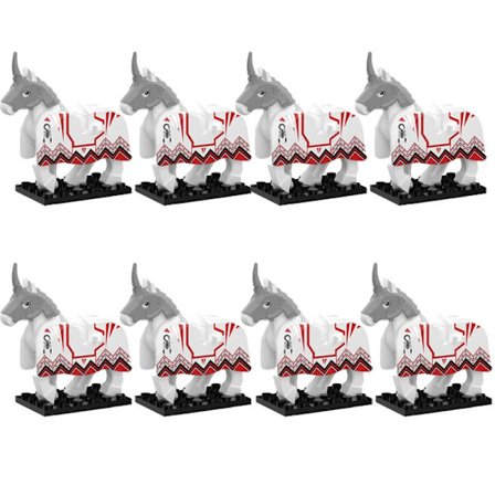 MOC Middelalderlige Militære Byggeklodser Kavaleri Regiment Ridder Hest Dyretilbehør Sæt Mini Klodser Køb Varer Drengelegetøj Gave