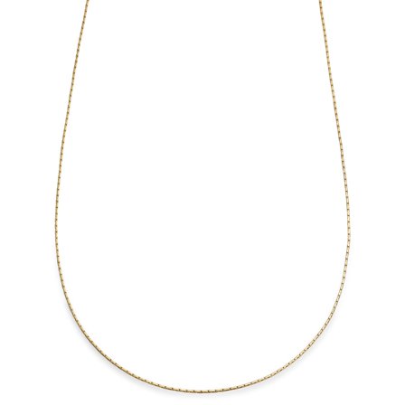 Essentials | Collar de cadena de caja rectangular en tono dorado de 1 mm para hombres - Collares de cadena