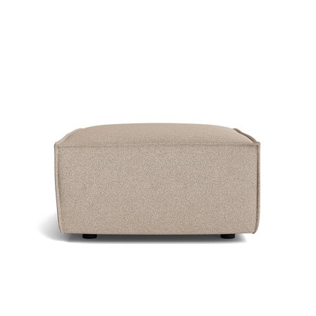 Lyon Pouf Hocker 98x86 cm in Loop Beige, moderner Sitzkomfort für ein stilvolles Ambiente, hochwertiger Polsterhocker im zeitlosen Design.