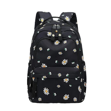 Rygsæk med margueritter til teenagepiger, skoletaske