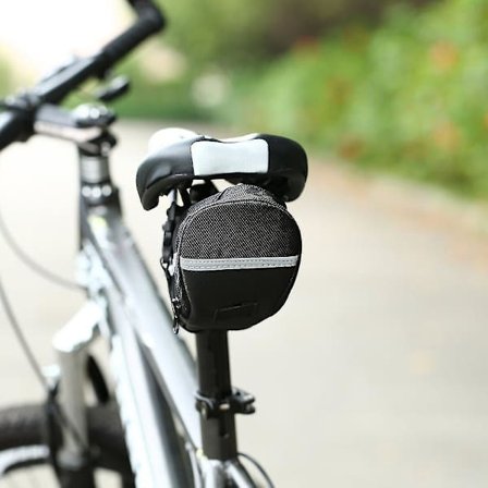 Vanntett sykkel setebagasje, svart