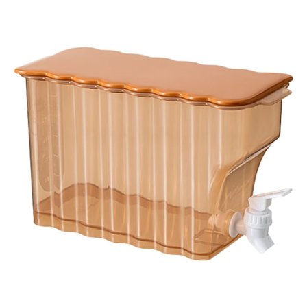 Kallvattenkokare med kran PP förseglad konservering Kylskåp Kallvattenkokare för frukt Te Blomma Te Mjölk Te Vatten Orange