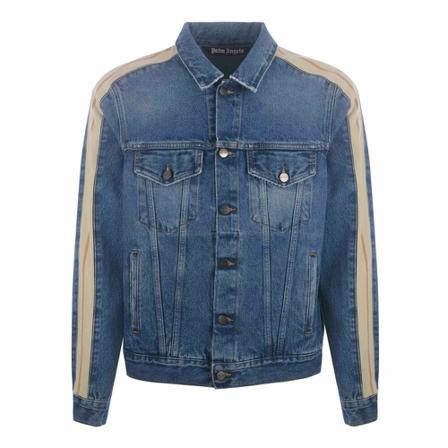 Palm Angels, Denim Jacket Niebieski, Mężczyzna, Rozmiar: XL