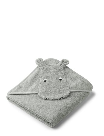 Liewood Albert Hooded Towel - Grey - ONE SIZE