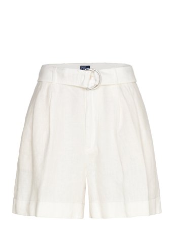 Polo Ralph Lauren Belted Linen Short - White - 38