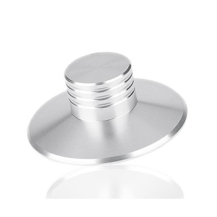 Lp Vinyl Record Player Balansert Metallplate Stabilisator Vekt Klemme Platespiller Hif Sølv