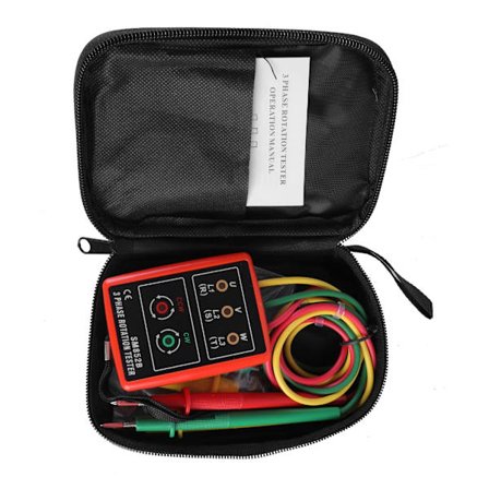 Lille Faserotations Tester Summer med LED Indikator Enhedssekvenser Måler