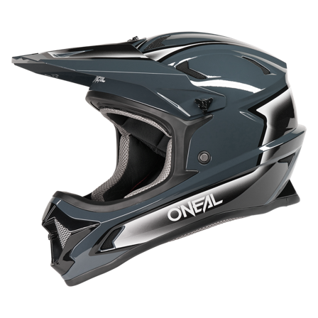 Kask Downhill MTB O'Neal Sonus Slick Czarny/Szary S